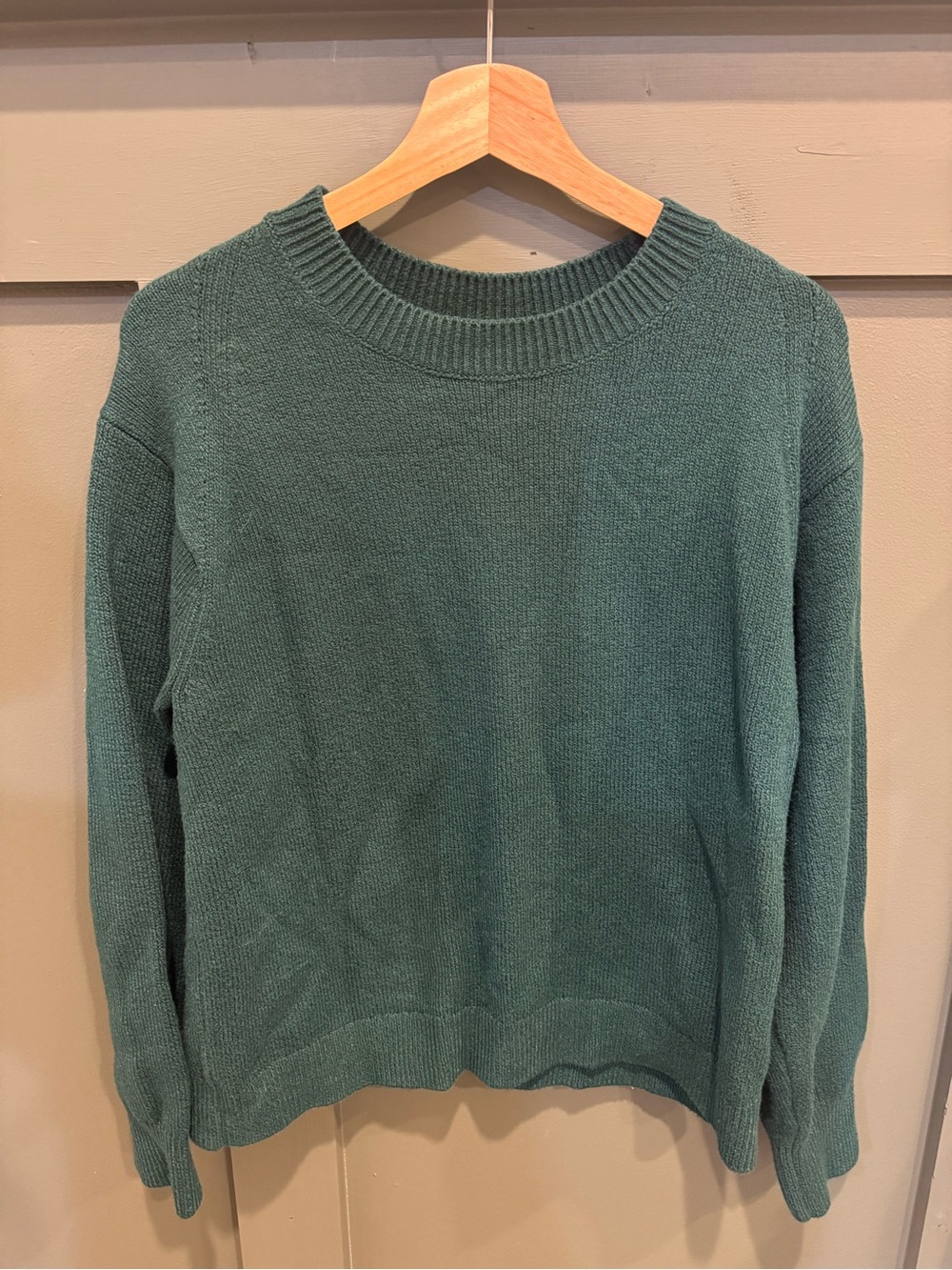 J. Crew Women's Crewneck Sweater in Deep Green